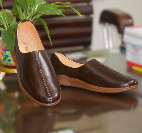 Awsome Stylish Handmade Nagra Shoes For Men SKM-NGB-01//Premium - Image 4